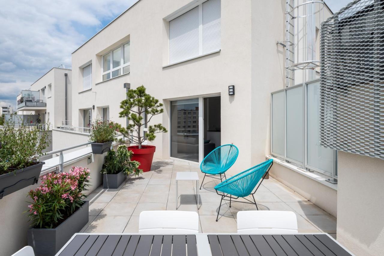 Appartement De Standing Avec Grande Terrasse Villeurbanne Zewnętrze zdjęcie